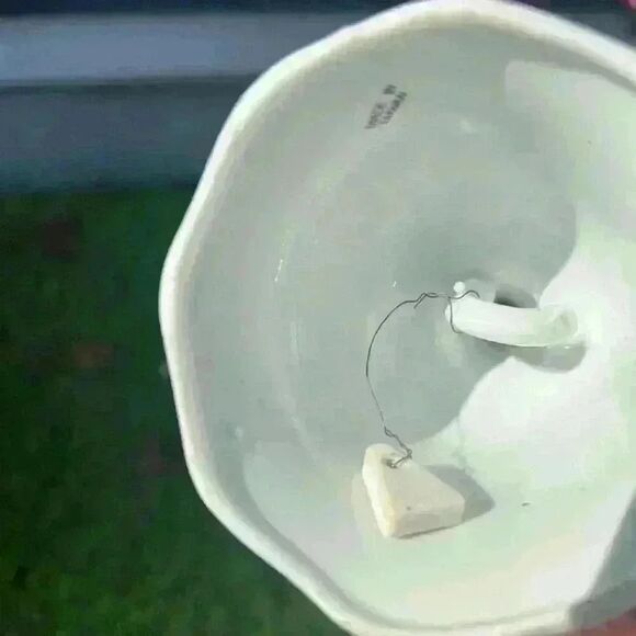 White 5.5" Ceramic Anniversary Bell with Each Year - Picture 7 of 8